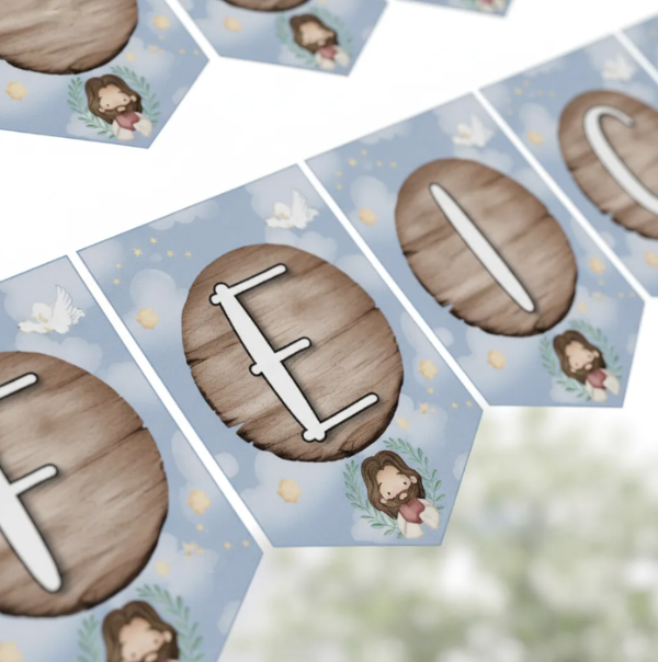 Producto - Kit Imprimible Felices Pascuas Jesús Editable + PDF - 2