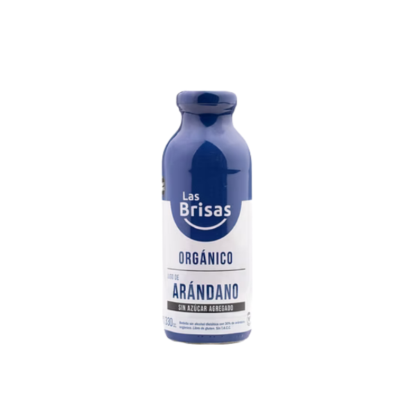 Producto - LAS BRISAS JUGO DE FRUTA ORGÁNICO DE ARÁNDANO SIN AZÚCAR X 330 ML
