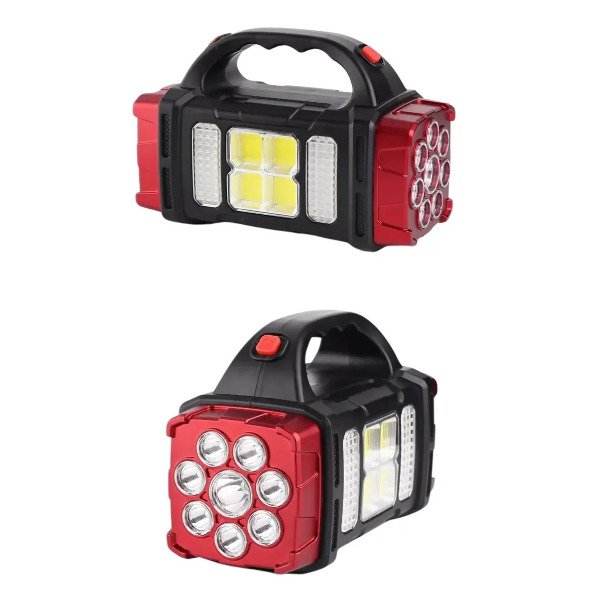 Producto - Linterna de Mano Doble Carga Solar y USB LED + COB HB-1678 - 3