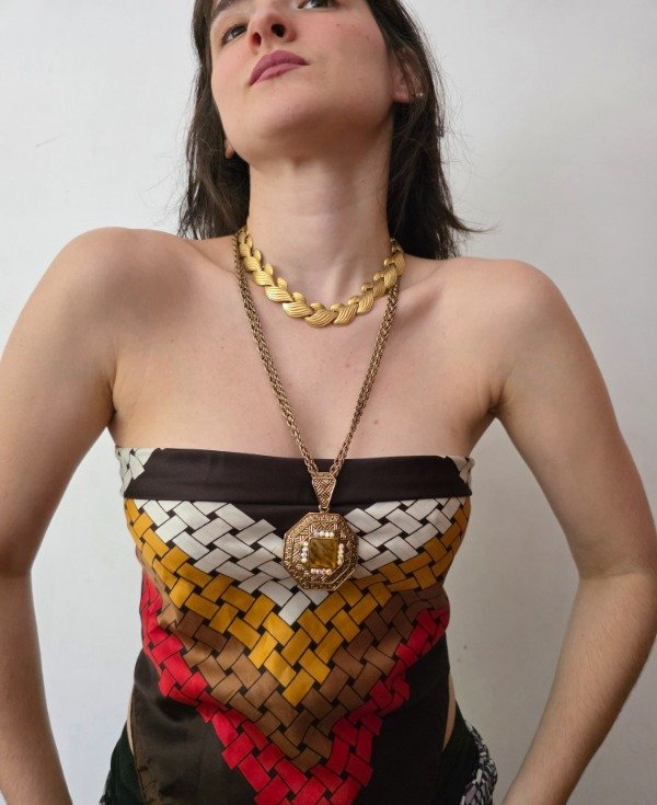 Producto - Collar Hojas Doradas