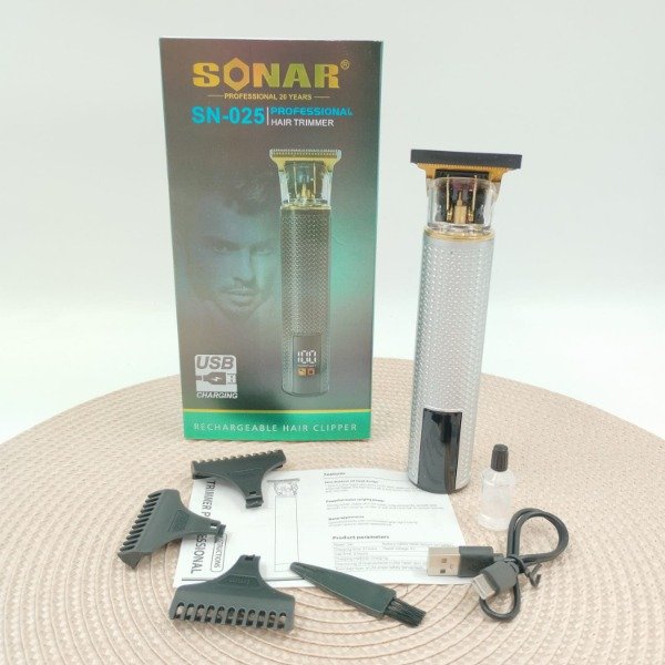 Producto - SN-025 MAQUINA CORTA PELO RECARGABLE SONAR X1U