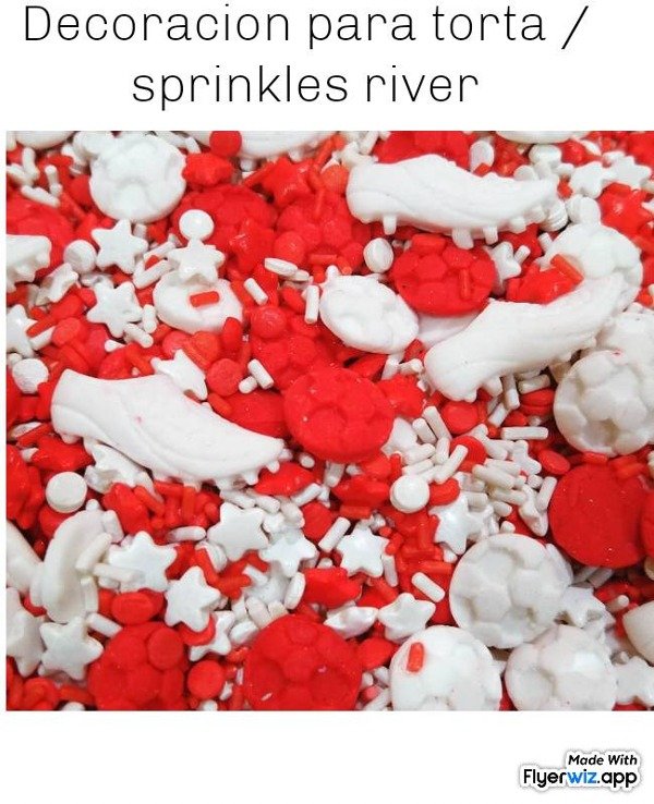 SPRINKLES RIVER 100 GR DECO PARA TORTA - Mirian dulce golosinas
