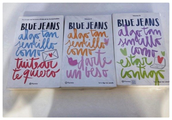 Producto - TRILOGIA ALGO TAN SENCILLO DE BLUE JEAN- LIBROS USADOS