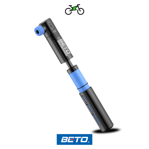 Producto - Inflador de Mano Beto CRH-015P - Doble Acción para Válvula Auto y Bici