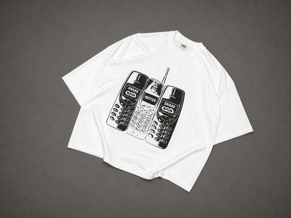 Producto - Remera Boxy Shake Line Blanca