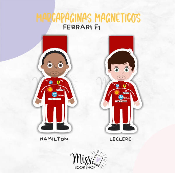 Producto - Marcapáginas magnéticos FERRARI F1 2025