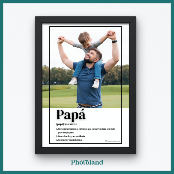Producto - Papá significado con Portarretrato