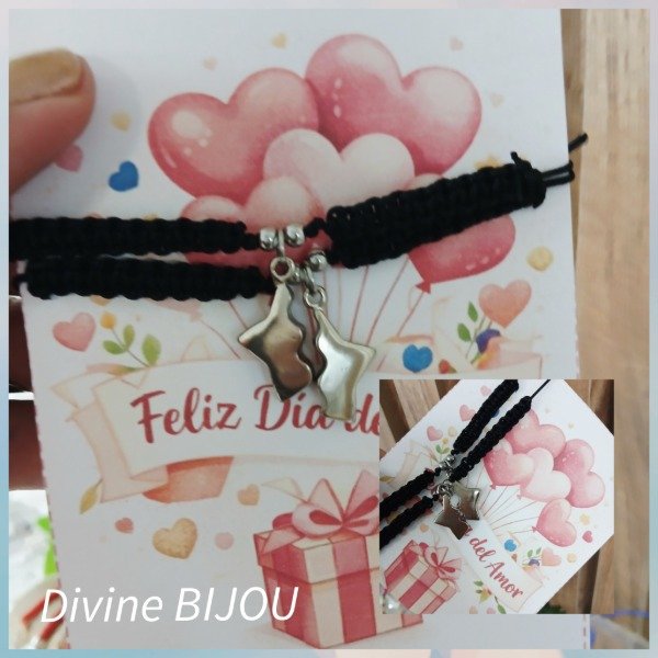 Producto - Dos pulseras tejidas para compartir