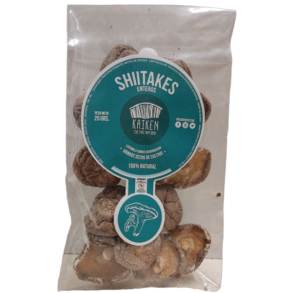Producto - Shiitakes enteros deshidratados - 25g [Kaiken]