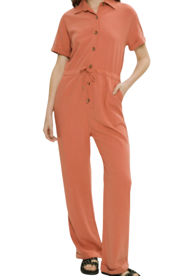 Producto - Mono largo de lino c/botones