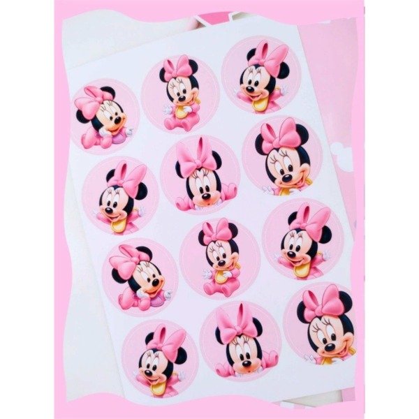 Producto - Stickers x 12 Minnie Bebé