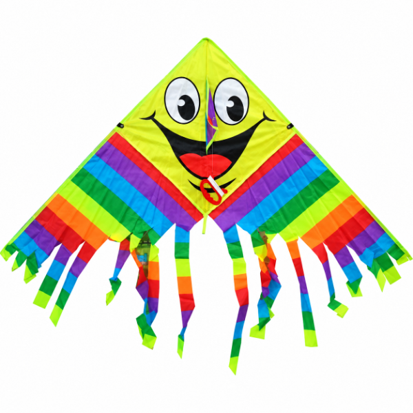 Producto - Barrilete Carita Feliz con Flecos - 0