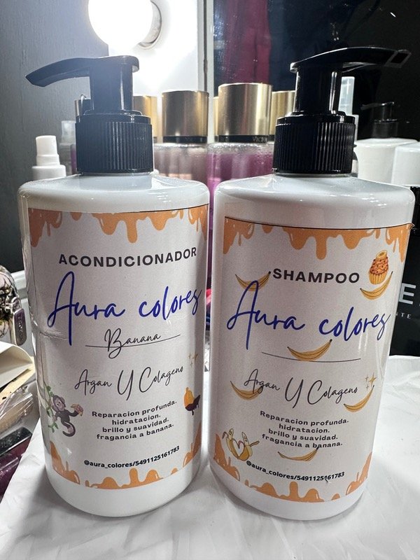 Producto - Shampoo banana y acondicionador banana de 500ml