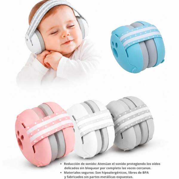 Producto - Auriculares con cancelación de ruido, vincha elástica