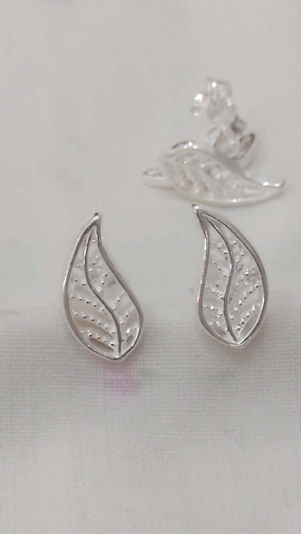 Producto - Aro de Plata 925 Hojas bien detalladas