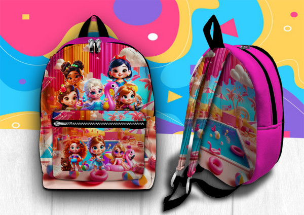Producto - MOCHILA BOLSILLO PRINCESAS POOL PARTY
