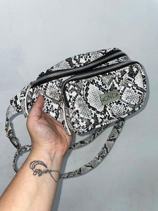 Producto - RIÑONERA ECO CUERO SND - REPTIL NEGRO