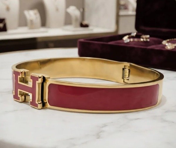 Producto - Pulsera H Ancha color Rojo - 0
