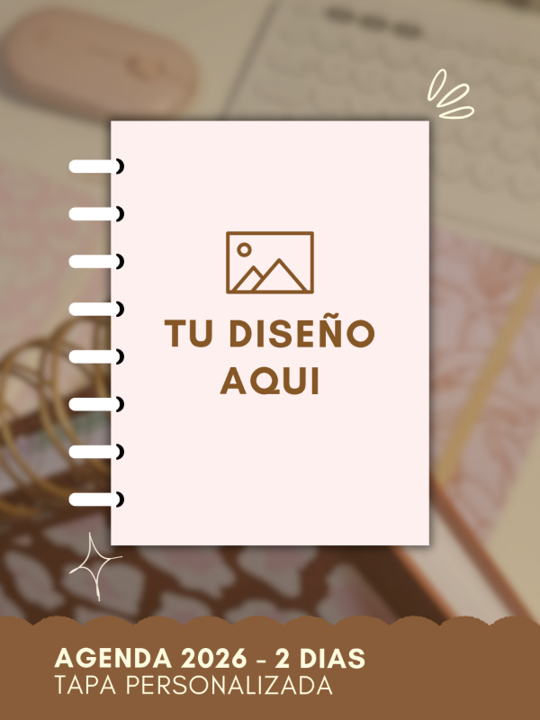 Producto - Agenda 2026 - 2 dias - Tapa personalizada