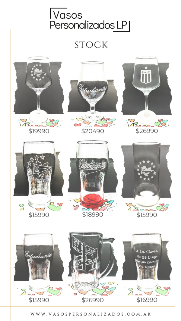 Producto - Vasos de Estudiantes de La Plata - Stock