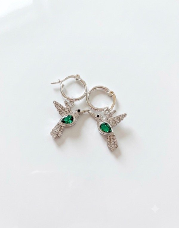 Producto - ARGOLLAS COLIBRÍ VERDE