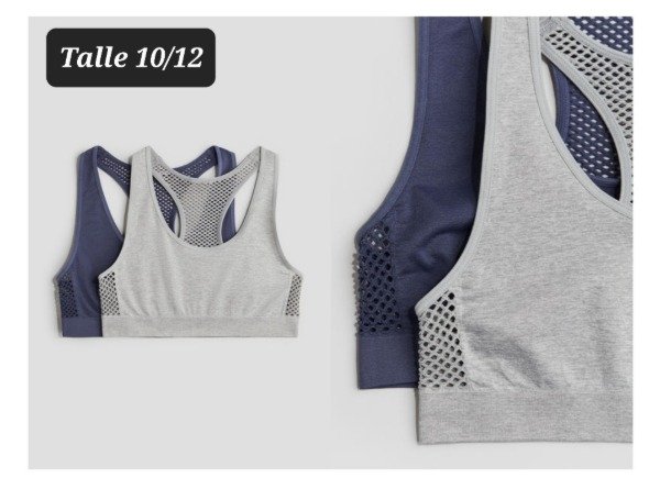 Producto - Pack 2 Top deportivo hym talle 10/12