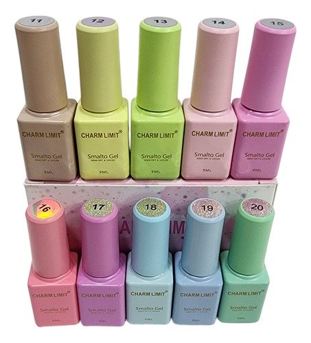 Producto - Colección Charm Limit Pastel x 10 Semis 9ml Letra B
