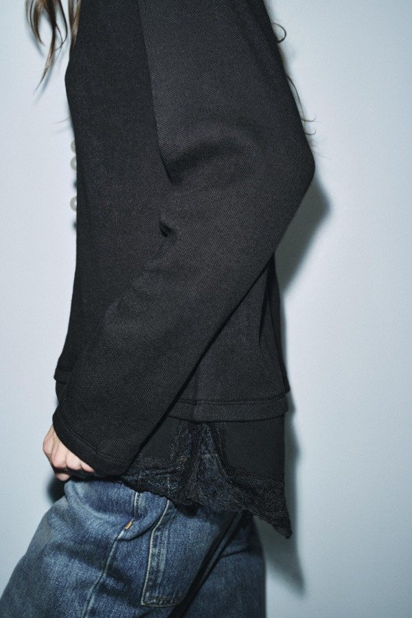 Producto - Remera combinada con encaje Zara - 5