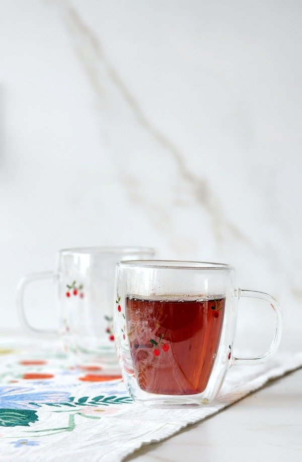 Producto - Taza doble vidrio cerecitas