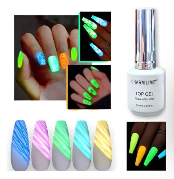 Producto - esmaltes top coat neón x5 20ml