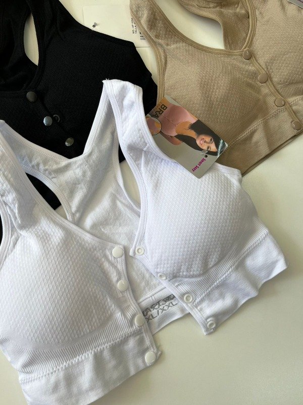 Producto - Top de micro c/botones TIRA ANCHA- COD 3476
