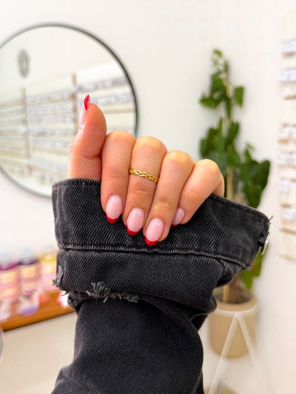 Producto - Anillo bañado en oro trenzado regulable