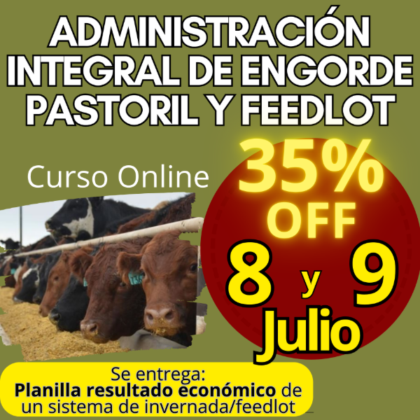 Producto - Curso Online: Administración Integral de Engorde Pastoril y Feedlot