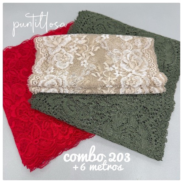 Producto - Combo 203- Puntillas Surtidas +6 metros