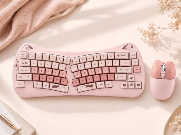 Producto - Kit teclado + mouse diseño Catty