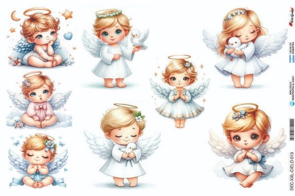 Producto - Láminas de Seda CIELO-013 (x5 un)
