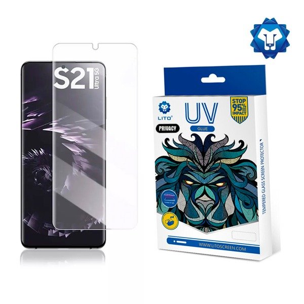 Producto - Vidrio Templado Curvo UV Glass Clear Samsung S21 Ultra