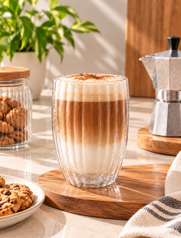 Producto - VASO CANALADO DOBLE CAPA 450ML