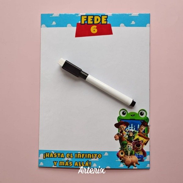 Producto - Pizarra A5 reutilizable personalizada para souvenirs - 0