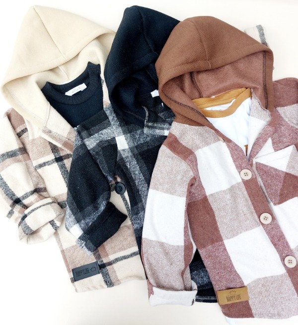 Producto - Camisaco Paño Escoces con Capucha -