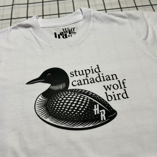 Baby tee stupid canadian wolf bird heated rivalry — imagen 2
