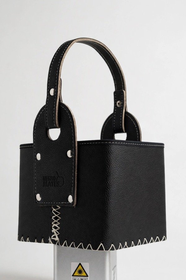 Producto - Canasta Matera Cuadrada Cuerina Reforzada Premium - 0