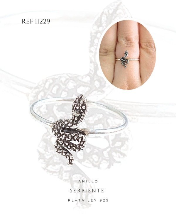 Producto - ANILLO SERPIENTE PLATA LEY 925 REF 11229