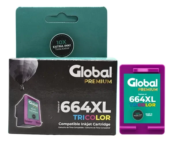 Producto - Cartucho de Tinta Global HP 664XL Tri-Color 21ml (922001554-1)