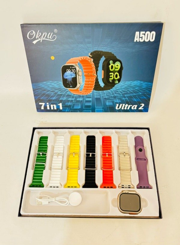 Producto - COMBO RELOJ SMARTWATCH 2 ULTRA+7 MALLAS(SM-A500)