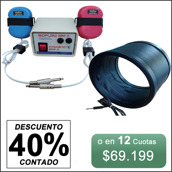 Producto - Magneto Bioflow 200 gauss con dos solenoides Planos y TUNEL