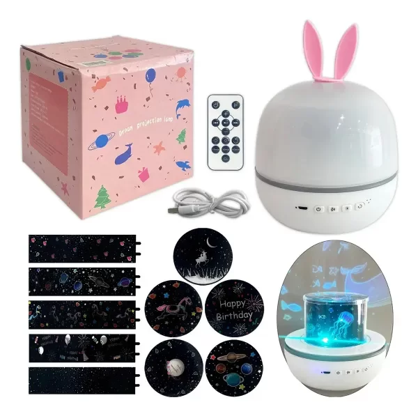 Producto - LAMPARA VELADOR PROJECTOR GALAXIA MESA LUZ LED INFANTIL