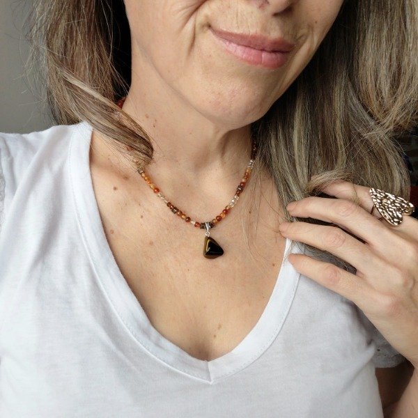 Producto - Collar Camelia Ojo de Tigra