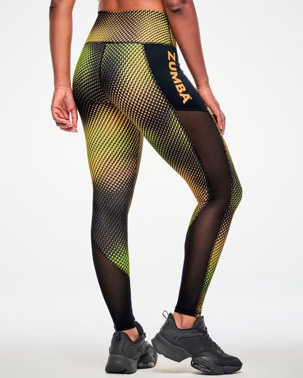 Producto - Electric Feel High Waisted Ankle Leggings With Inserts - 1