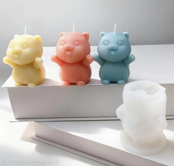 Producto - MOLDE SILICONA GATITO KAWAI
